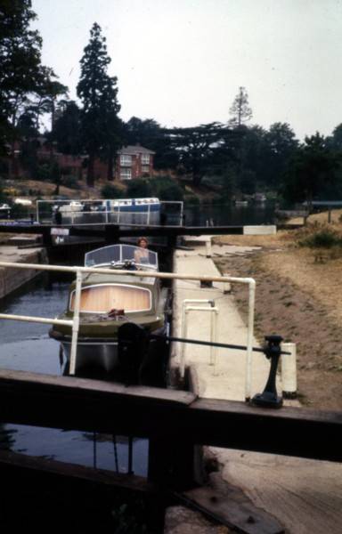 Fladbury Lock, 1976