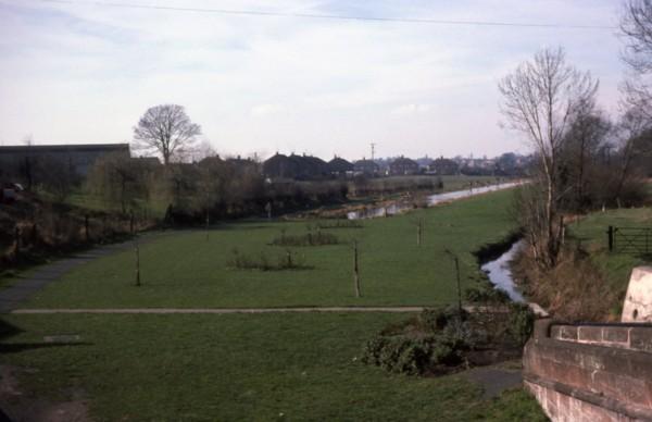 The canal line below Newport Bridge